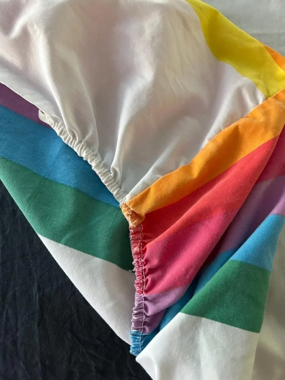 Set of Two Wamsutta Tomorrow's Rainbow Twin Fitted Sheets